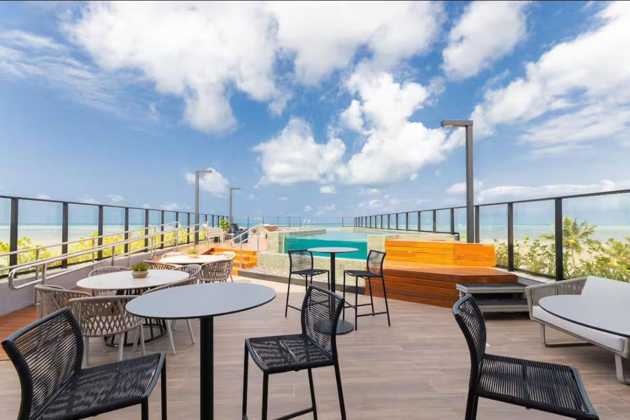 Apartamento Flat Pe Na Areia Bessa Vista Mar *